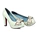 Charm Foot Womens Platform High Heel Pumps With Bows