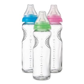 Munchkin Mighty Grip BPA-Free Glass Bottles 3-Pack