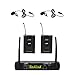 Audio2000 6074BM UHF Dual Channels Wireless System with Two Lavalier (Lapel) Microphones