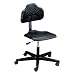 Milagon Cita BSP1220 Polyurethane Workseat on Star Base Budget Chair with Casters, Low Profile, 16"-21" Adjustment Height