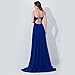 Babyonline Cap Sleeve Rhinestones Long Evening Dress 2015 Prom Gown ZS-CPS073