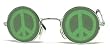 Fun and Funky "Peace" Peace Sign Hologram Sunglasses Fun and Funky "Peace" Peace Sign Hologram Sunglasses