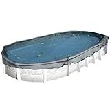 21' x 41' Oval Leaf Net Winter Pool Cover