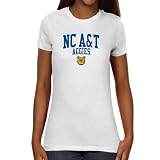 NCAA North Carolina A&T Aggies Ladies Team Arch Slim Fit T-Shirt - White