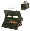 Bond Street 545412BUR Double Handle Leather Catalog Case