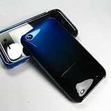 iPhone 3G 3GSケース　上下はめ込みタイプ　カラー色々着せ替え　ライトブルー　液晶保護フィルム付　送料無料