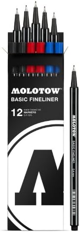 Molotow Basic Fineliner Marker 12 pack set
