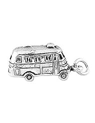 Sterling Silver Three Dimensional Recreational Vehicle Motor Home Charm