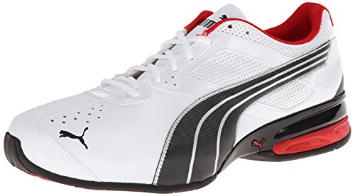 PUMA-Mens-Tazon-5-CrossTraining-ShoeWhiteBlack-GreyRibbon-Red12-M-US