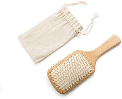 Wooden Massage Hair Brush, Hair Vent Brush Brushes Keratin Care, Beauty SPA Comb, Natural Cherry Wood