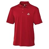 NCAA Men's Ohio State Buckeyes Cardinal Red Drytec Genre Polo