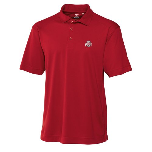 NCAA Men's Ohio State Buckeyes Cardinal Red Drytec Genre Polo (Cardinal Red, X-Large)