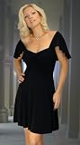 The Gabriella Matte Jersey Designer Cocktail Party Dress by Jax Couture