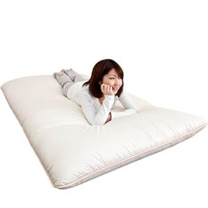 【クリックで詳細表示】15cm厚日本製スーパーボリューム敷布団(東洋紡フィルハーモニィ抗菌防臭防ダニ吸汗加工綿使用) ダブル ＜34431＞