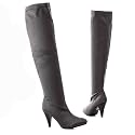Damen Schuhe, OVERKNEE STIEFEL, STRETCH,