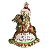 Old World Christmas Ornament Rocking Horse Teddy
