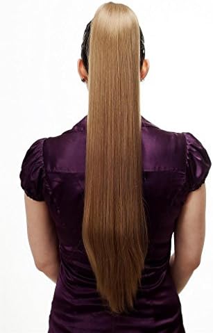 HI GIRL New Fashion Synthesis Women Straight Cosplay Party Surper Long Hairpiece ponytail costume Wig Wigs #16