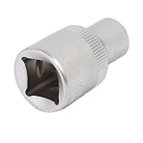 uxcell 　六角ビット　六角ソケットレンチ　ヘックス　クロム－バナジウム鋼製　シルバートーン　9mm