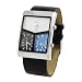 Geneva Platinum Men's 3-dial World Traveler Watch