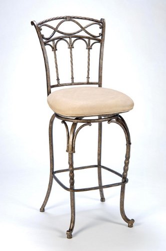 26H Kendall Memory Swivel Antique Bronze Finish Counter Stool
