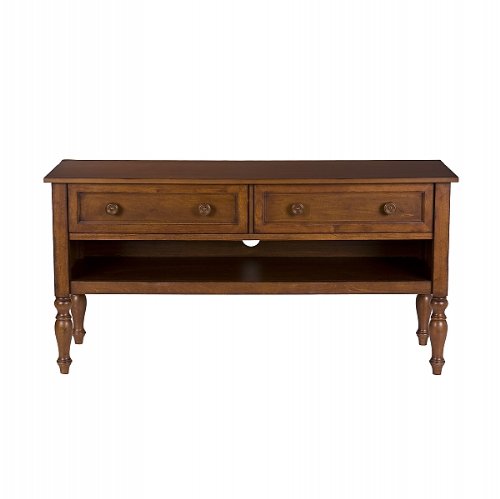 Southern Enterprises, Inc Wilmington Brown Mahogany TV Stand
