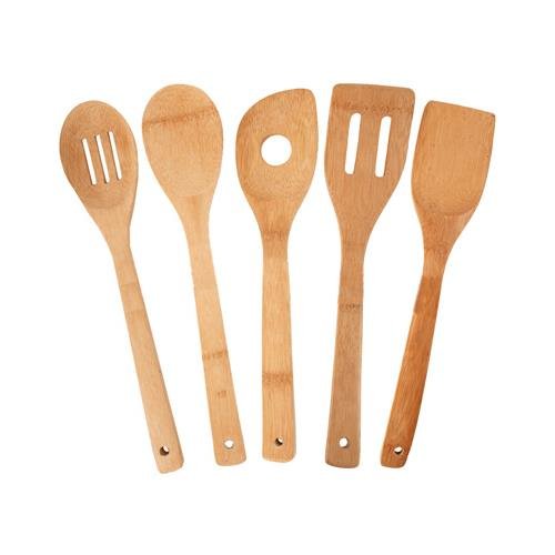 Totally Bamboo Wood 5PC Bamboo Utensil Set