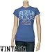 Junk Food New England Patriots Ladies Light Blue Slim Fit Vintage Premium T-shirt