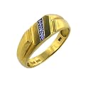 10K Yellow Gold Diamond Accent Ring - 11