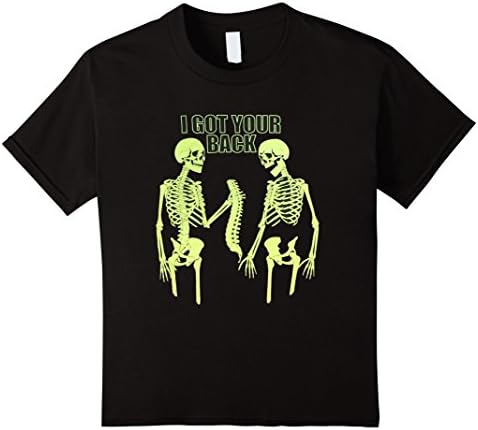 Kids Halloween Skeleton I Got Your Back 6 Black