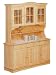 Solid Wood Large Hutch and Buffet - Unfinished FREE SHIPPING!