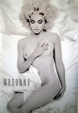 MADONNA Poster SMOKING IN BED Nude PHOTO ART 11x17 Master Print MADONNA Poster SMOKING IN BED Nude PHOTO ART 11x17 Master Print