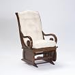 Brooks Furniture Sleigh Glider - Heritage Cherry/ Shell