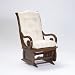 Brooks Furniture Sleigh Glider - Heritage Cherry/ Shell