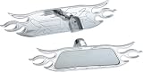 Bully BTM-031P Flame Design Billet Rear View Mirror