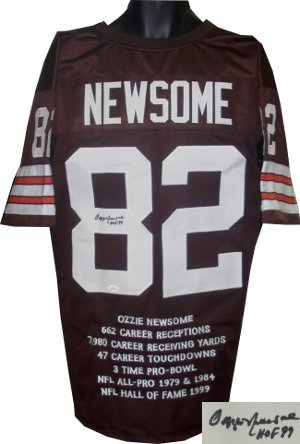 Ozzie Newsome Signed Cleveland Browns Jersey - HOF 99