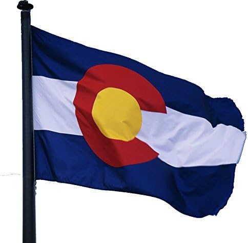 3x5 Colorado CO State 600D 2ply Embroidered Sewn Military Grade Synthetic Cotton Flag 3'x5' Banner with grommets
