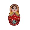 Matroschka 4,5 cm * 8,2 cm B�GELBILD AUFN�HER APPLIKATION Matrjoschka Ru�land Spielzeug