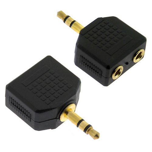 3.5mm Stereo Plug To Dual RCA Jack Adapter