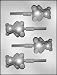 CK Products 2-1/2-Inch Bear with Bow Sucker Chocolate Mold