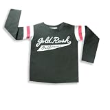 Gold Rush - Boy Long Sleeve Top, Charcoal Black