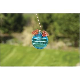 Bird Brain Saturn Glow Hummingbird Feeder Aqua by Bird Brain