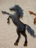Produkt-Bild: WANDDEKO PFERD METALL HORSE WETTERFEST BLAU - SCHWARZ