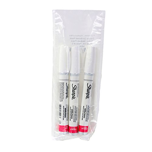 Sharpie OilBased Paint Marker, Medium Point, White Ink, Pack of 3 Arts
