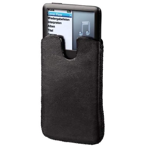 Hama Lederetui \"DelicateSleeve\" f&uuml;r iPod Classic 120/160 GB, Schwarz Preisvergleich