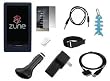 9 Items Accessory Combo Kit for Microsoft Zune HD 16GB / 32GB Series: Includes Black Silicone Skin Case Cover, LCD Screen Protector, Armband, Belt Clip, USB Home / Travel Charger, USB Car Charger, USB 2in1 Data Sync Cable, 3.5mm Auxillary Cable and Light Blue Fishbone Style Keychain