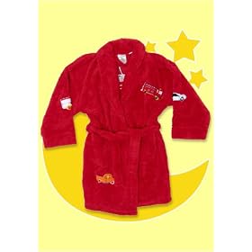 Buy Aegean Rescue Vehicle Red Toddler and Boy's Plush Robe by Aegean