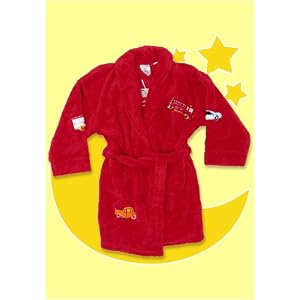 Buy Aegean Rescue Vehicle Red Toddler and Boy's Plush Robe by Aegean