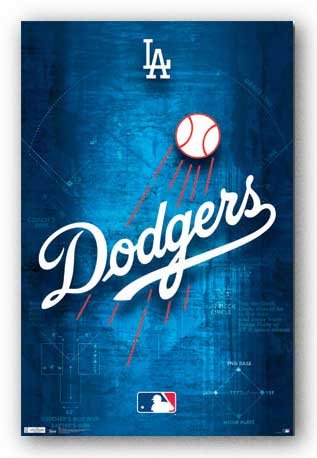 (22x34) Los Angeles Dodgers Logo 2011 Sports Poster Print