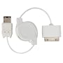 Eforcity Premium Retractable Apple iPod to Firewire/1394 Cable, White {Compat...