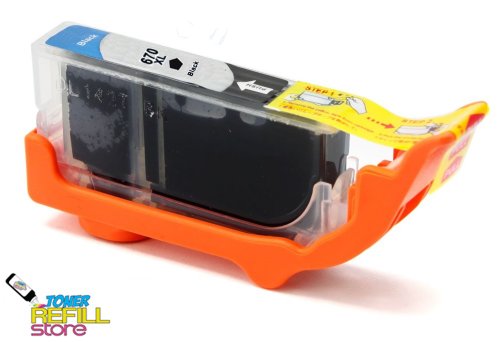 Toner Refill Store HP 670XL (HP CZ117AL) Black High Yield Ink Cartridge for Deskjet Advantage 3525 4615 4625 5525 6525